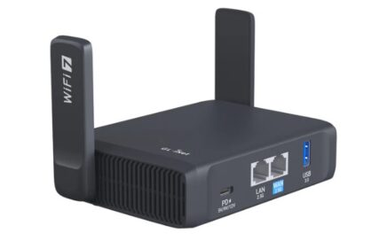 GL.iNet Slate 7 Dual Band Wi-Fi 7 Travel Router (GL-BE3600)